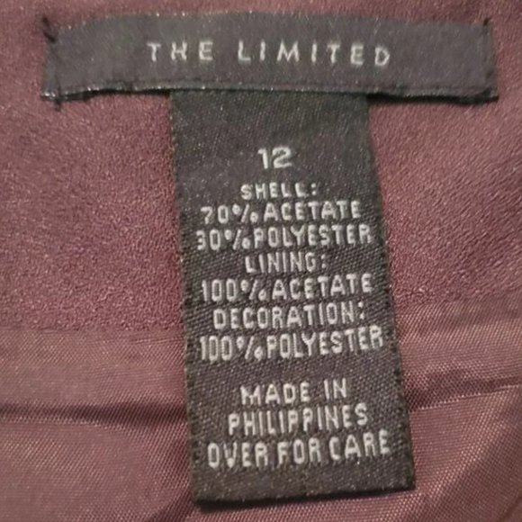 The Limited Women's Browne/Purple High Waist Pencil Skirt SZ 12 - Picture 4 of 8